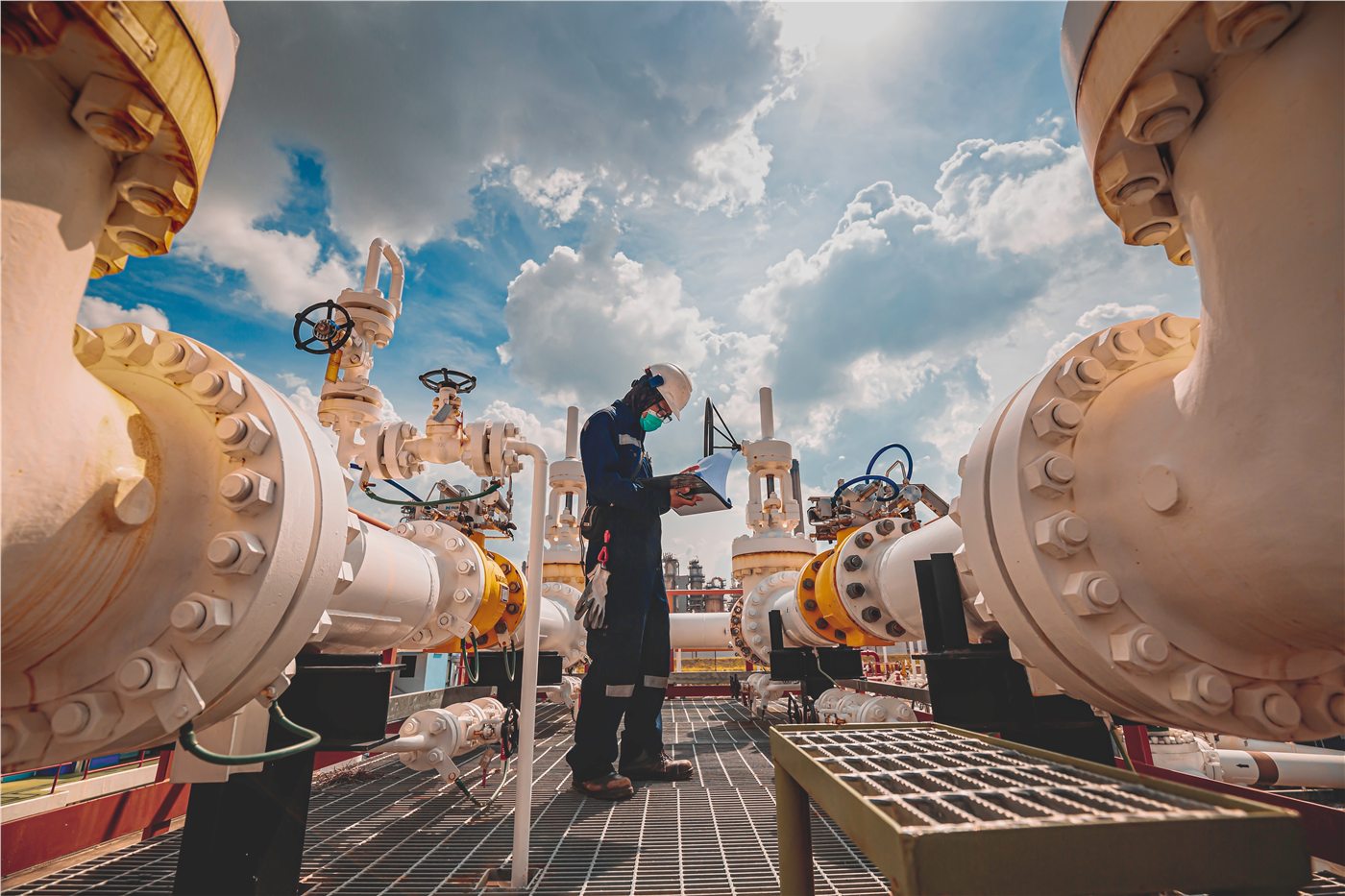 Tecnico operativo su impianto oil and gas