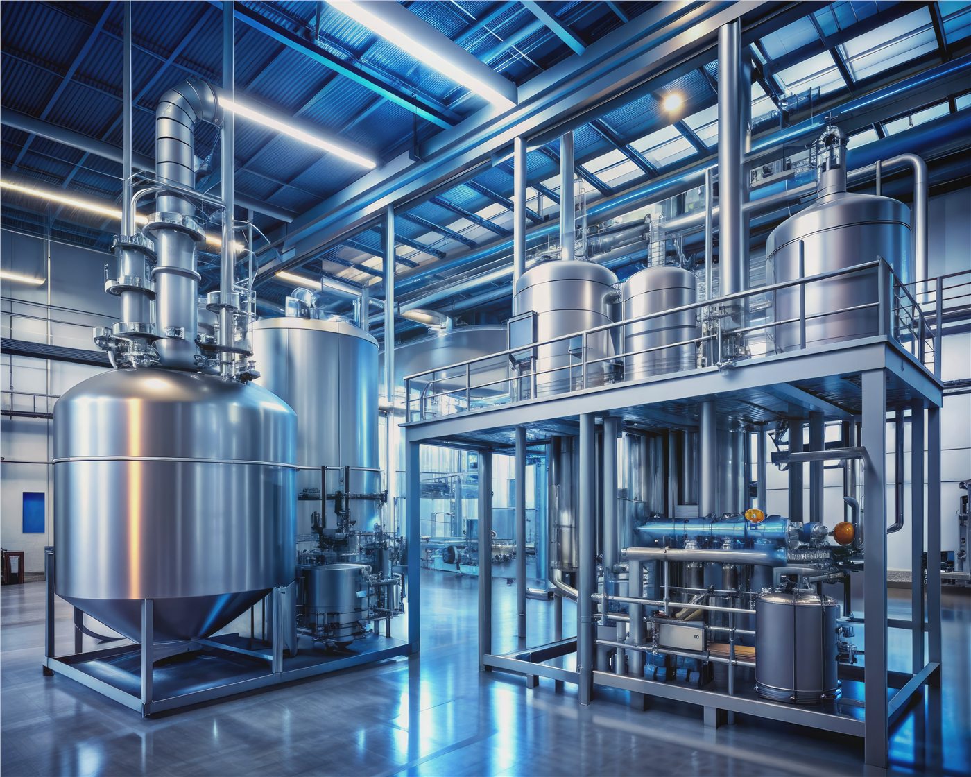 Impianto industriale in acciaio
